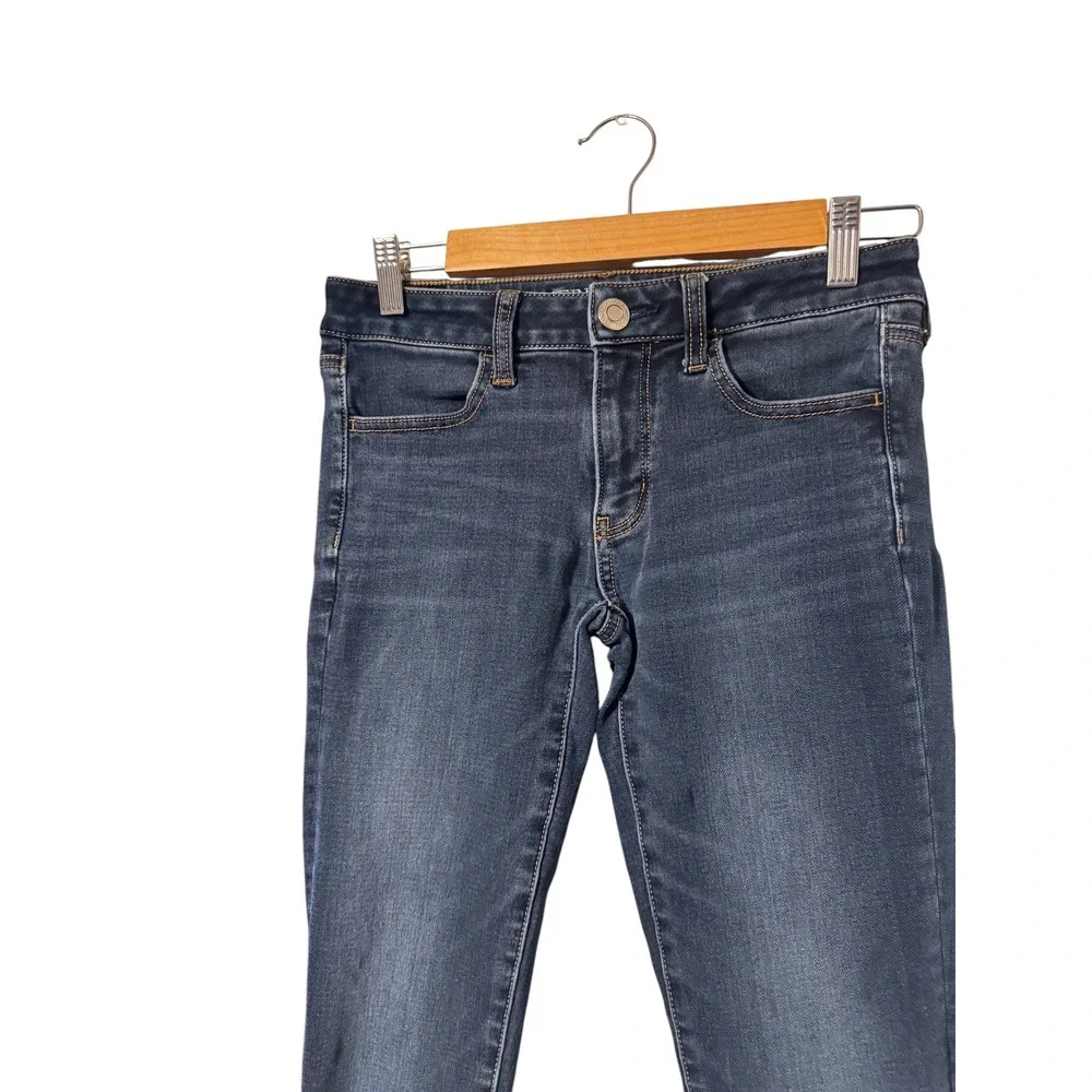 American Eagle Jeggings Women 4 Dark Blue Excellent 360 Super Stretch Skinny